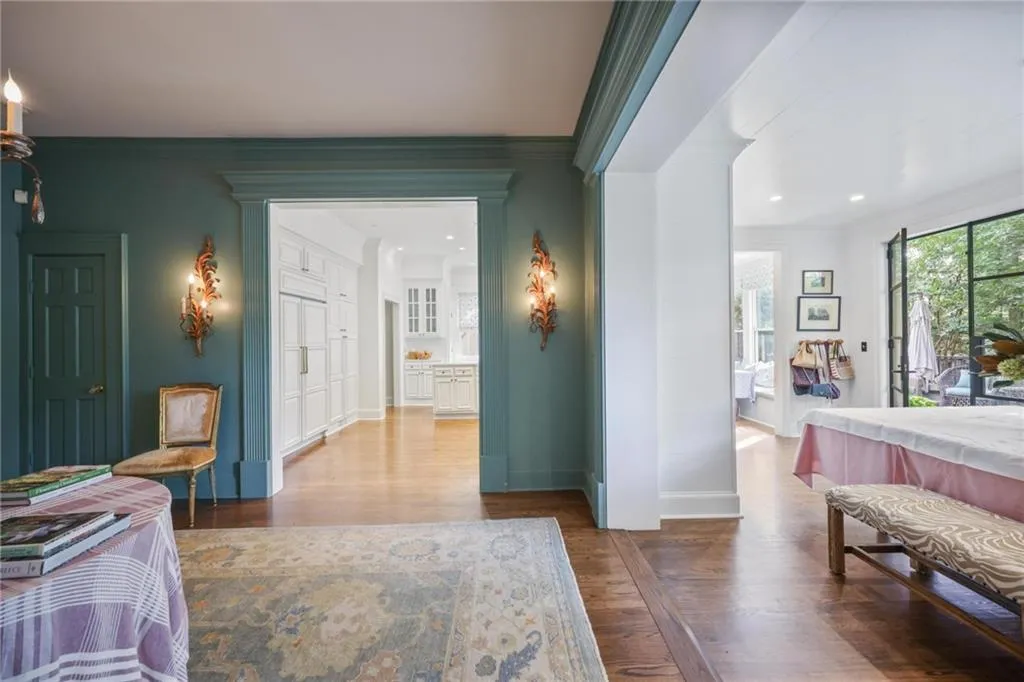 With view to kitchen and dining room.