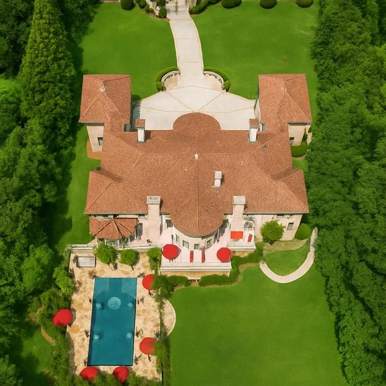 Aerial view of property and surrounding area