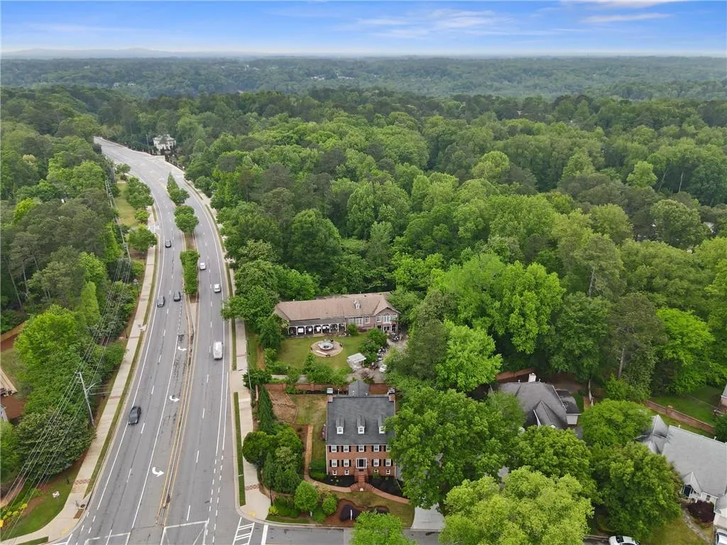 View of HOME towards E. Cobb.  Road is Johnson Ferry.