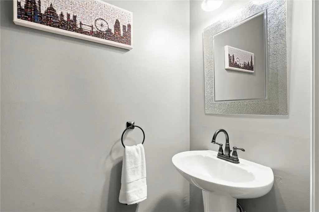 Main level powder room