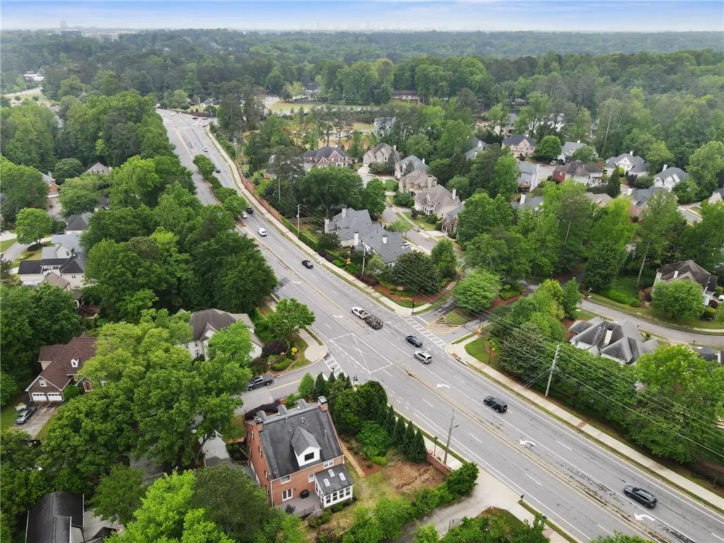View towards City Springs. Road is Johnson Ferry.