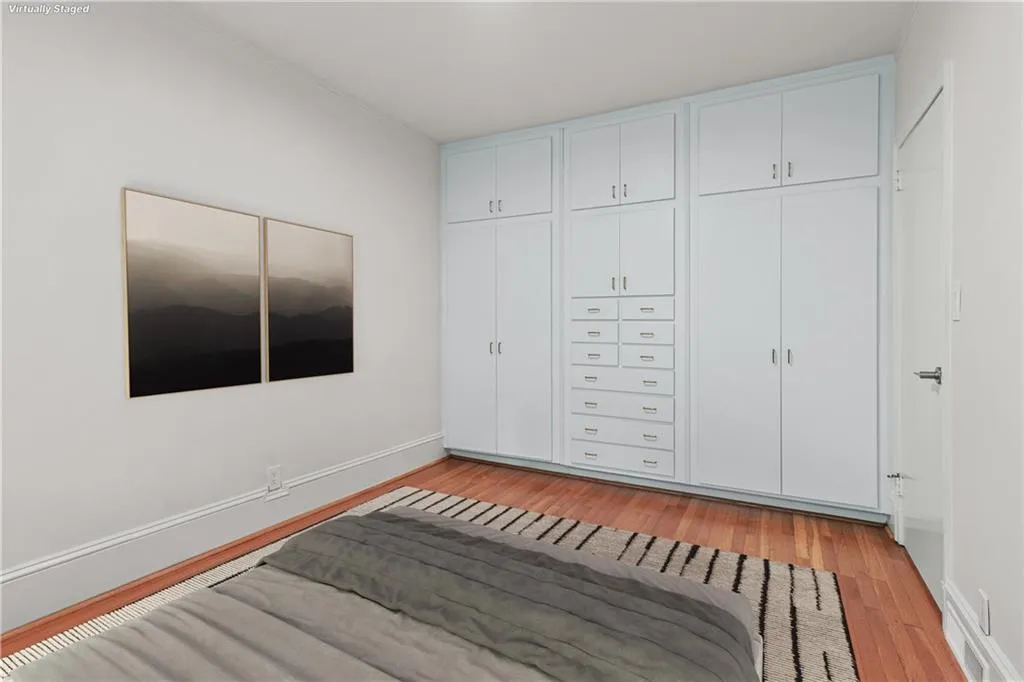 Built in closet and storage.