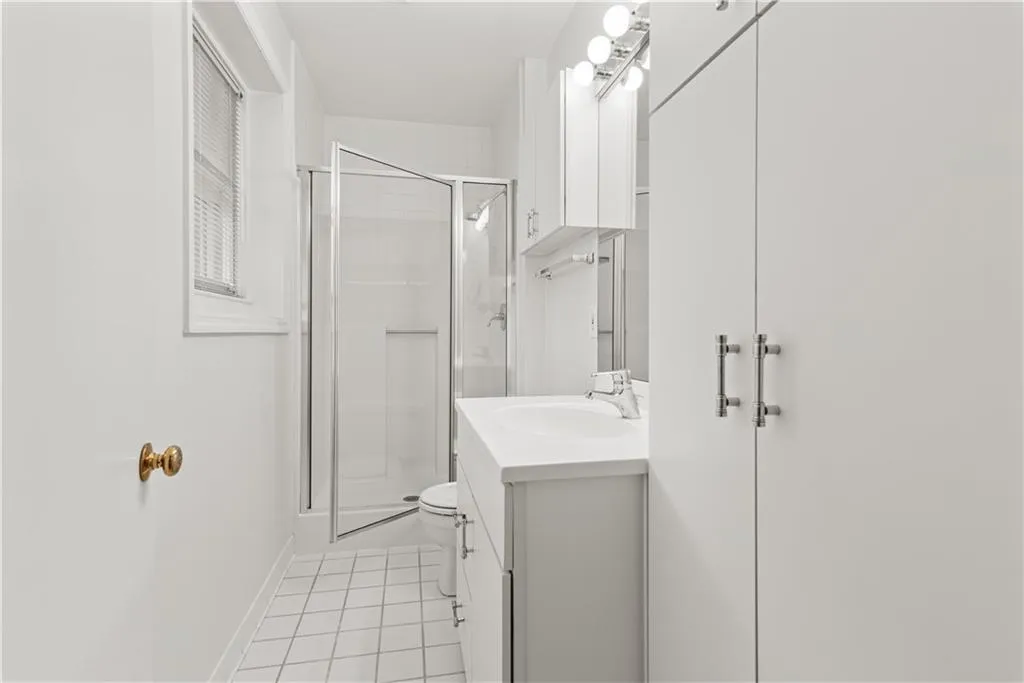 En suite bath.