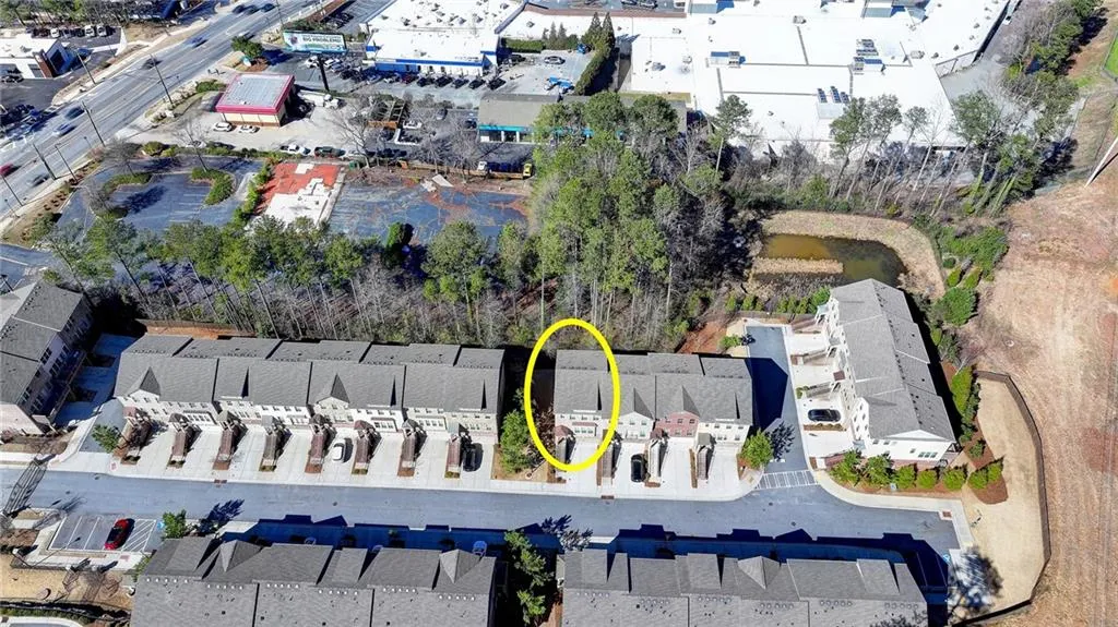 Birds eye view of property