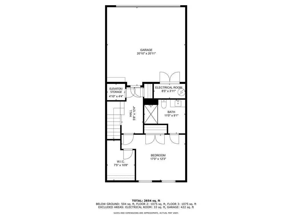 Terrace Level Floor Plan.