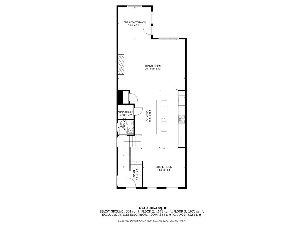 Main Level Floor Plan.