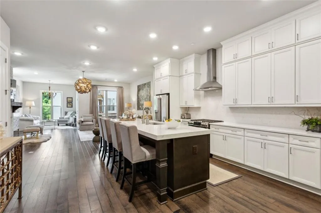 The home has the best of all kitchens. Plenty of storage space and countertops. The extra thick countertops makes a statement of luxury not usually seen in any home.