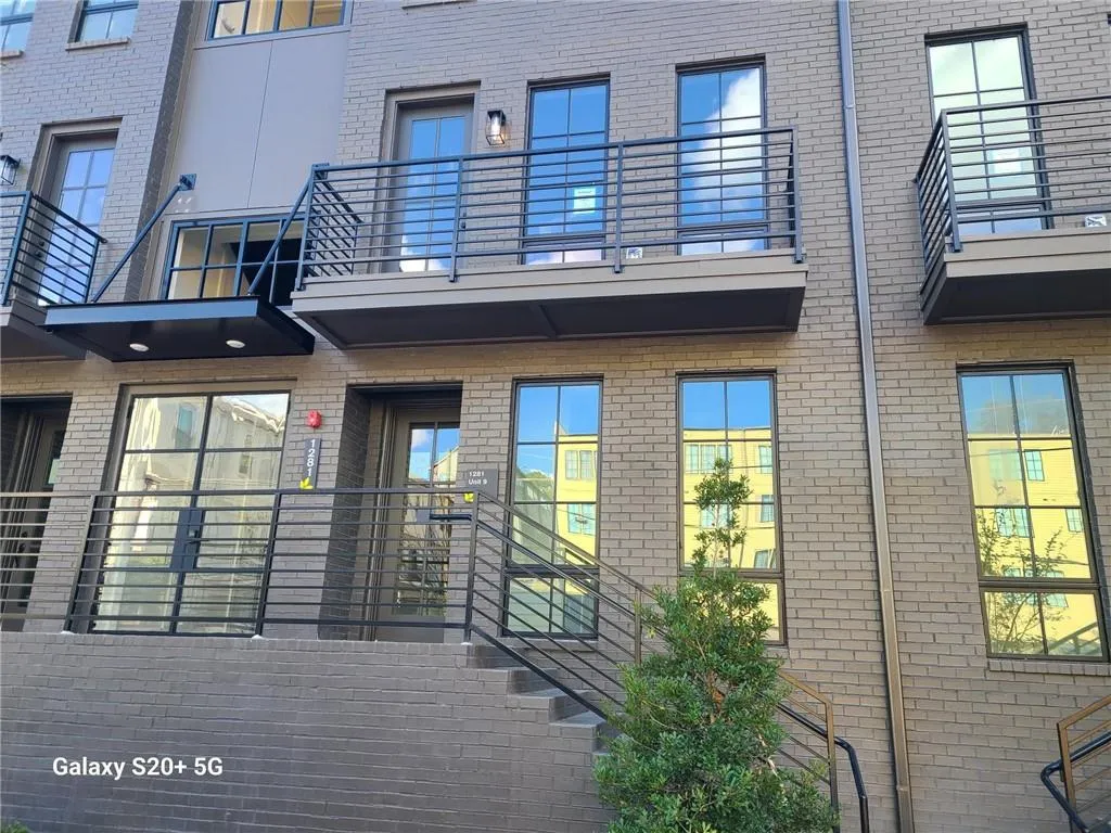 Brick exterior with a contemporary design