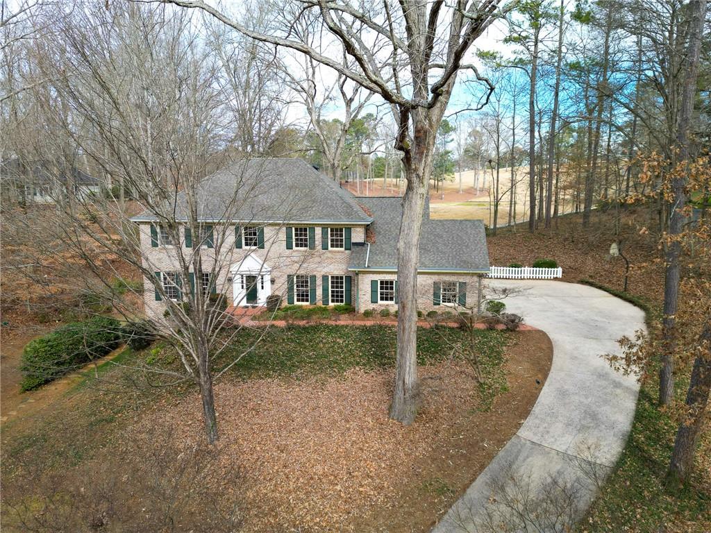 View of colonial-style house