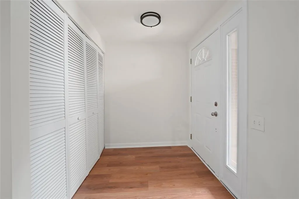 Beautiful wide foyer upon entry into this large newly renovated unit