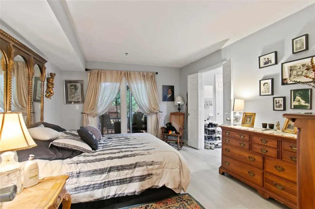 Bedroom featuring light wood-type flooring