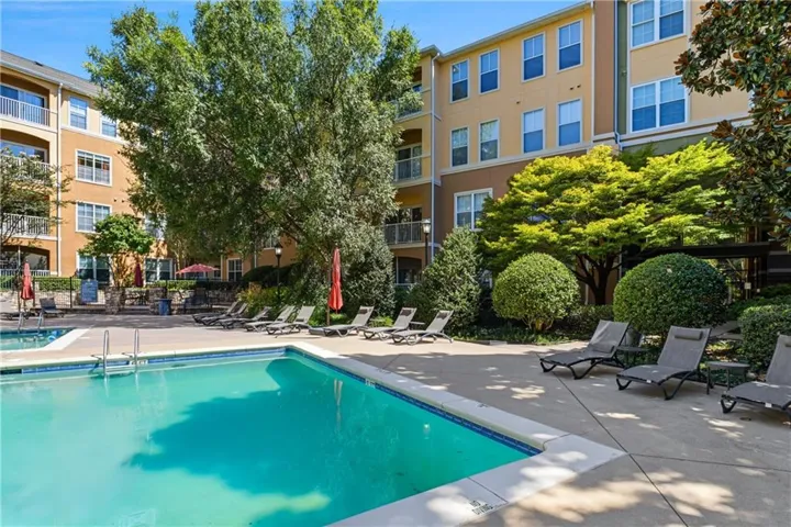 View of the unit from the pool.