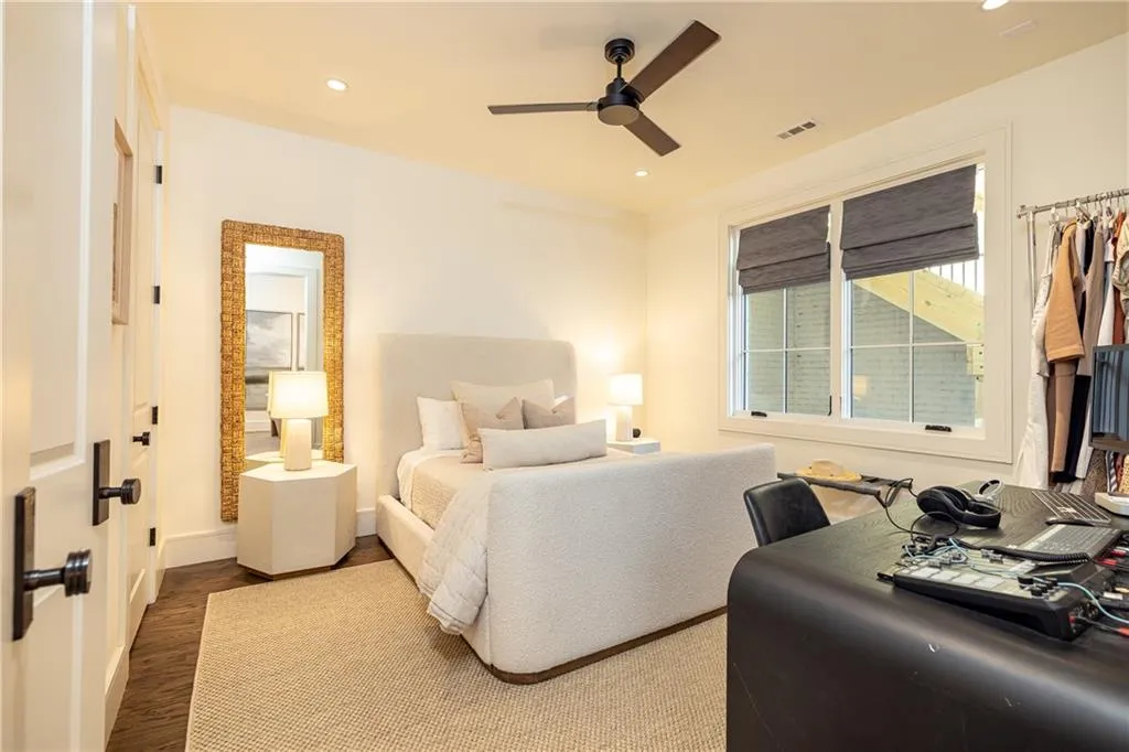 Terrace level bedroom off podcast room