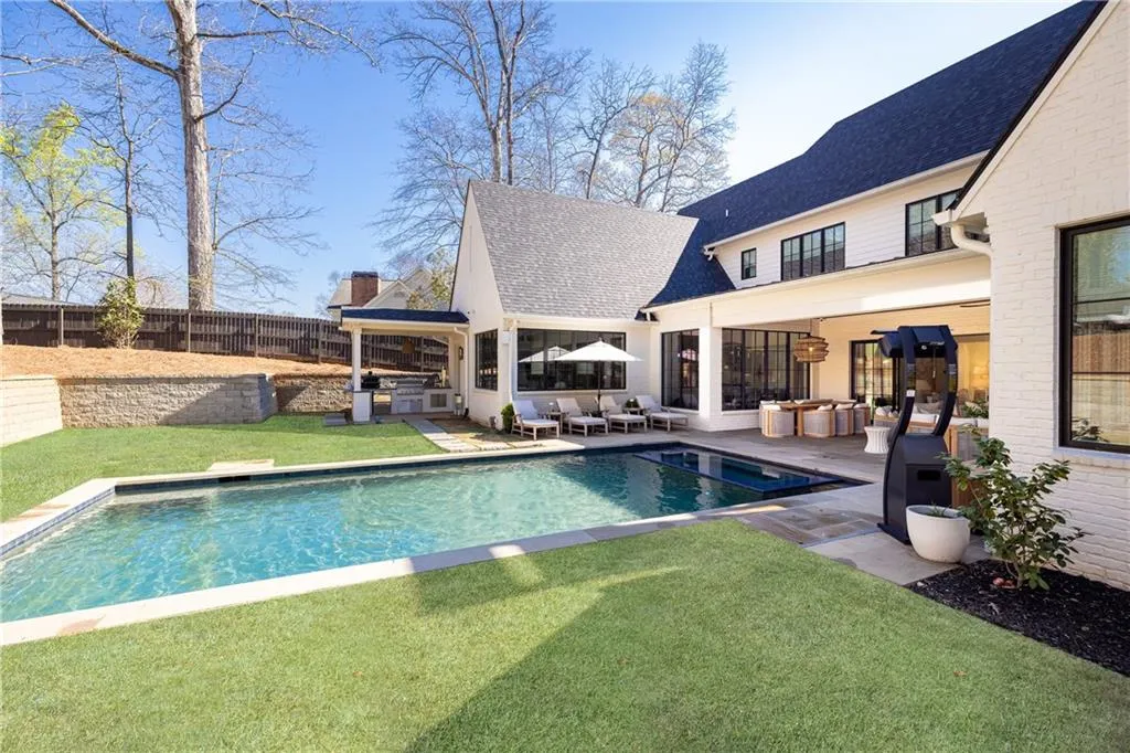 Oasis backyard and pool