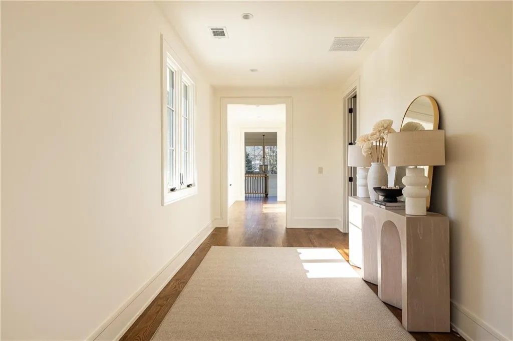 Second story hallway to stairway