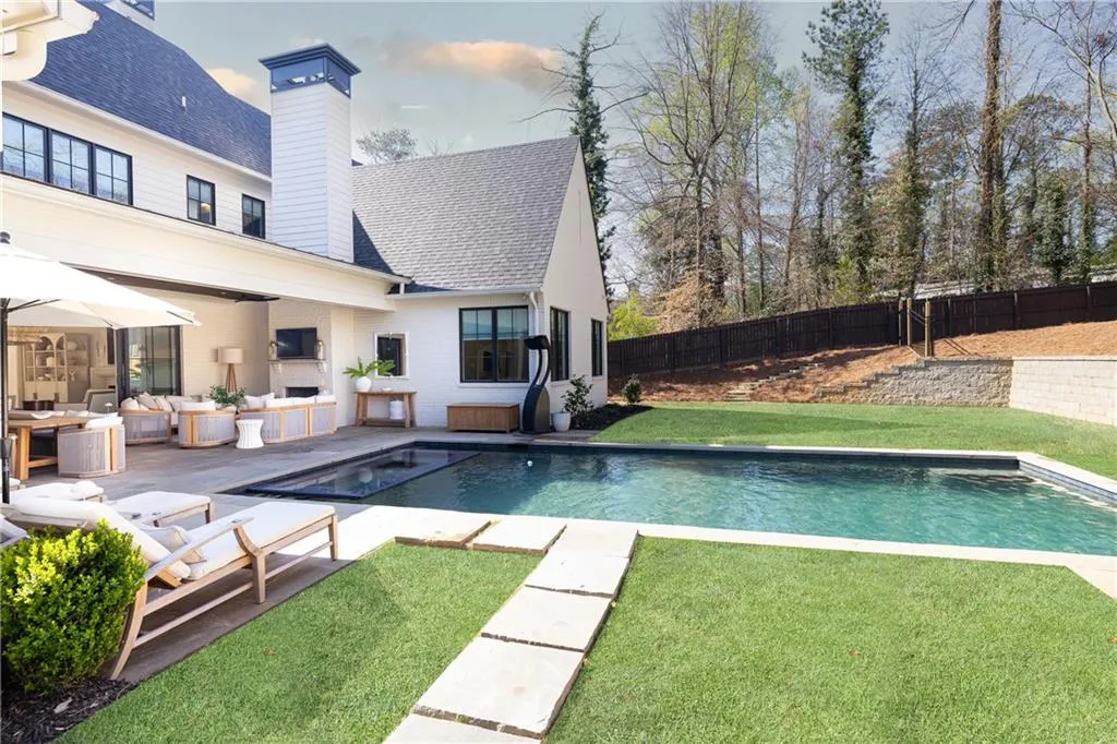 Oasis backyard and pool off back patio