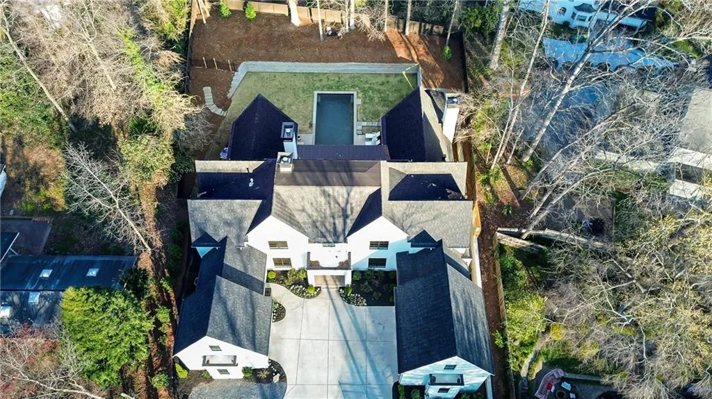 Aerial view of whole property