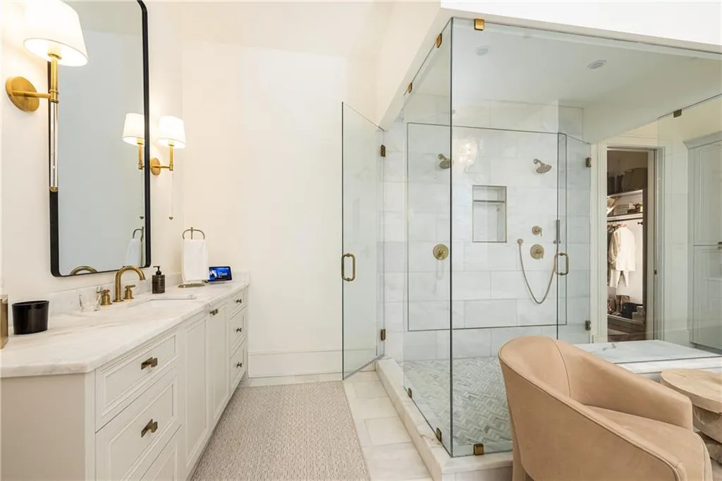 Separate his and her vanity