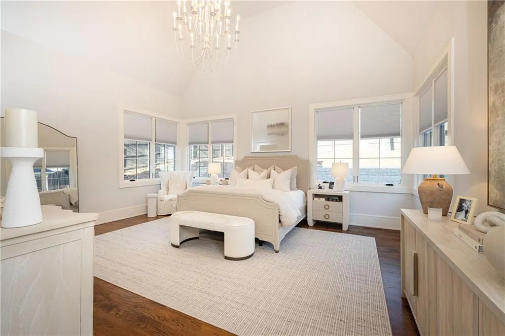Primary Suite with vaulted ceilings