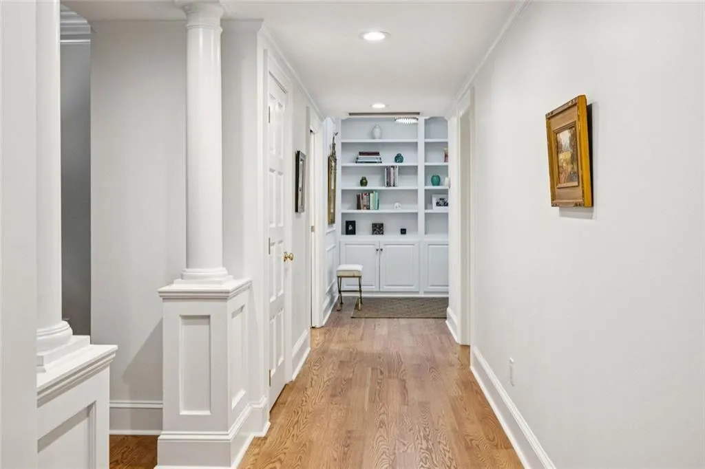 bedroom hallway, looking back to the entry foyer
