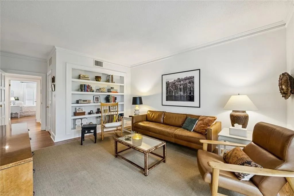 DEN...looking to the front Guest Room (from the fabulous porch)