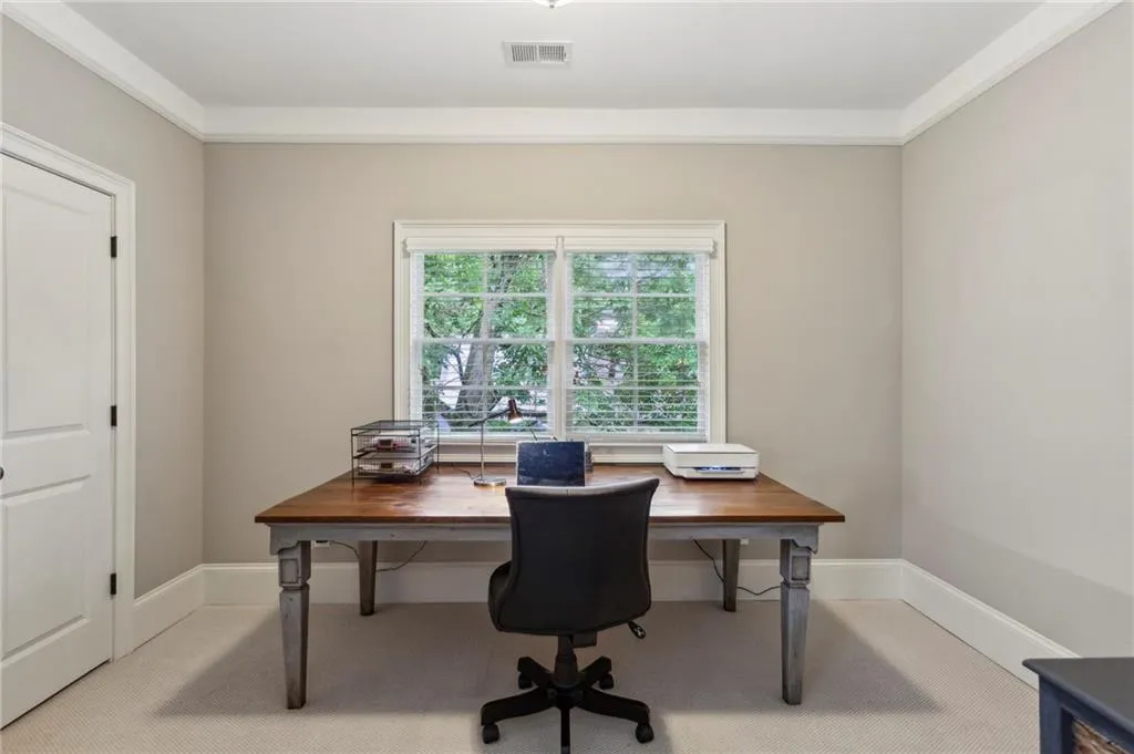 In the primary suite with sliding doors for privacy and could serve as a second walk-in closet