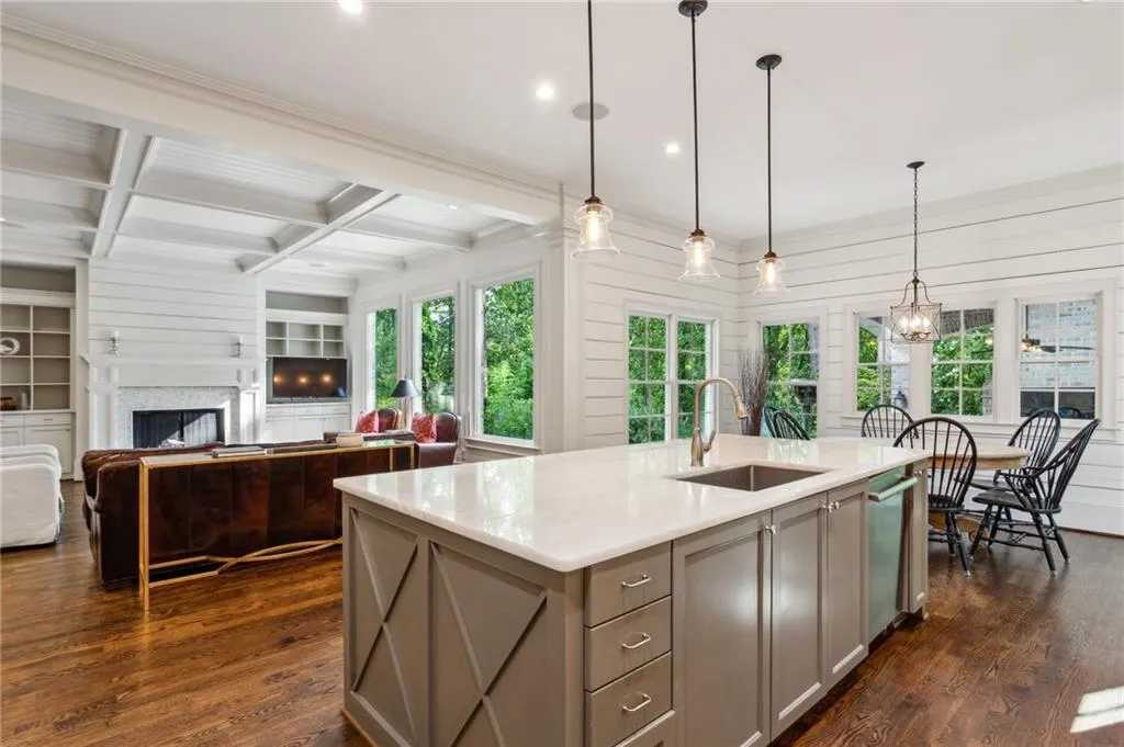 Spacious kitchen opens to the family room and breakfast room