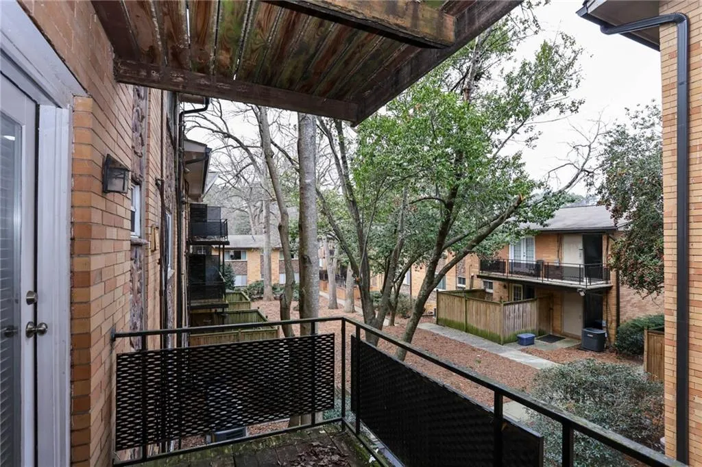View of balcony, soon to be renovated!