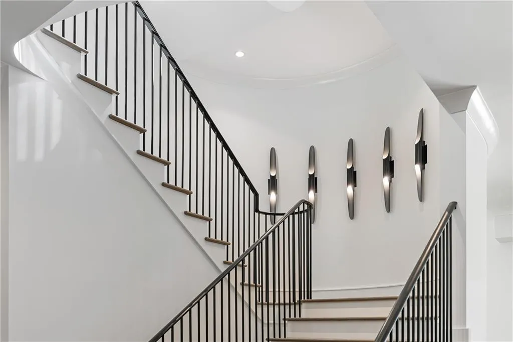 Elevated lighting fixtures throughout the home