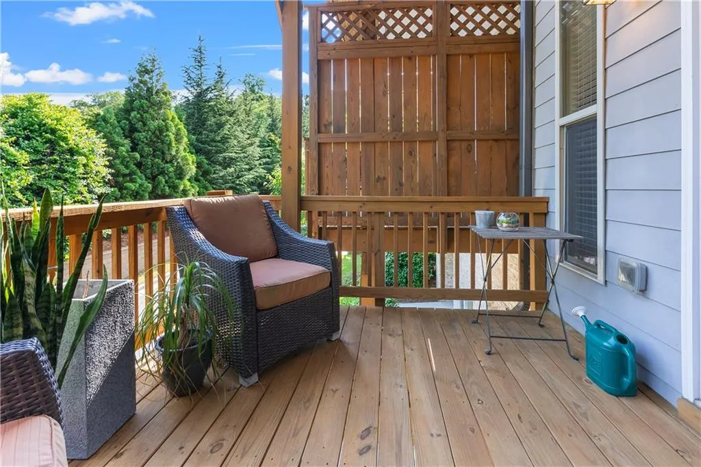 View of deck