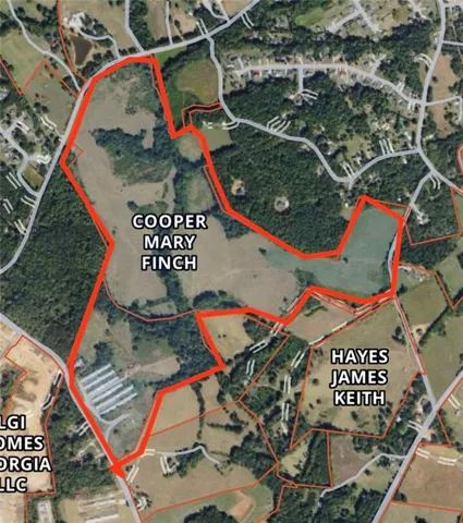 Map / location with property boundaries highlighted