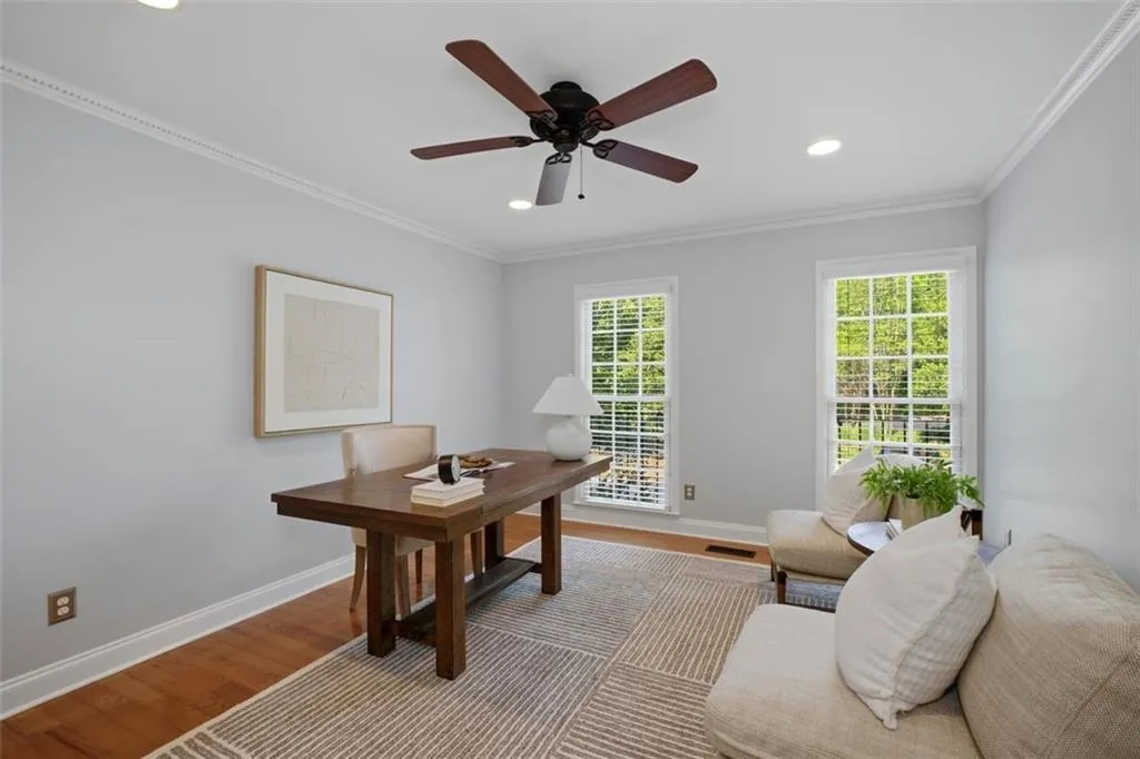 Bedroom on the main level also makes a great office