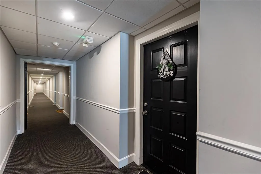 Left out of the elevator. Unit #358B front door.