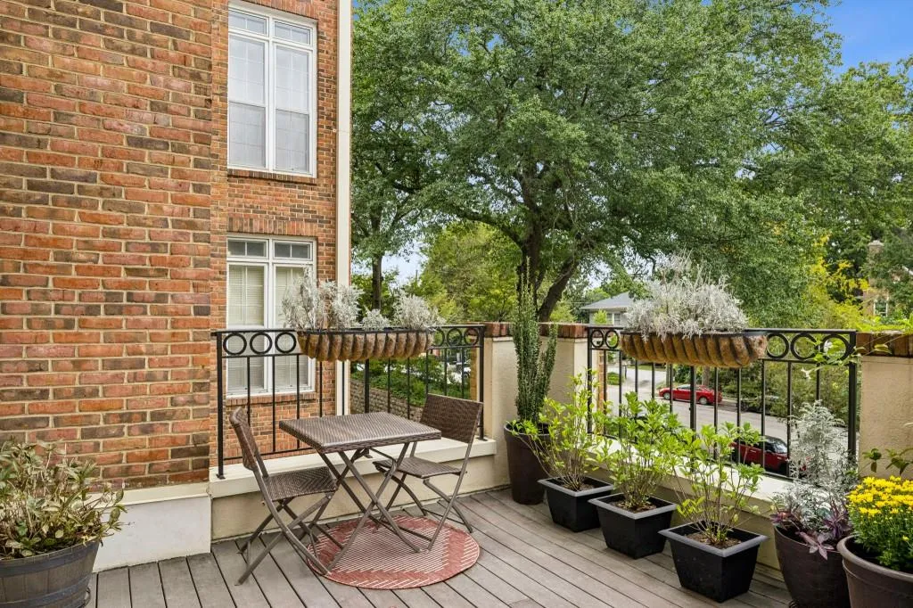 Private Outdoor Terrace Oasis   an expansive two-tiered retreat with a partially covered section