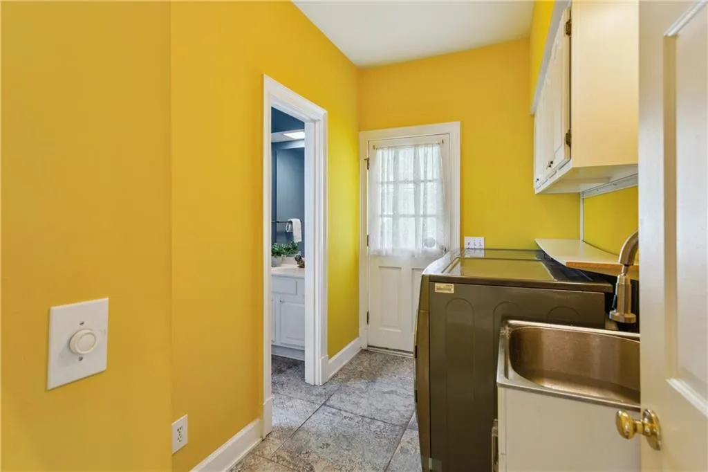Laundry room on the main level