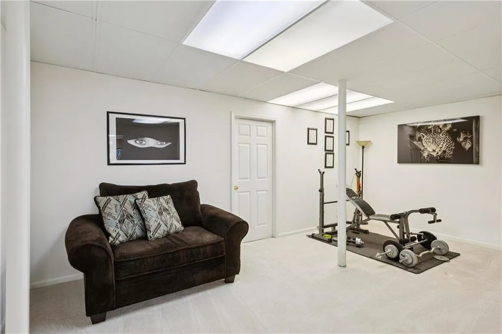 Exercise room in the terrace level