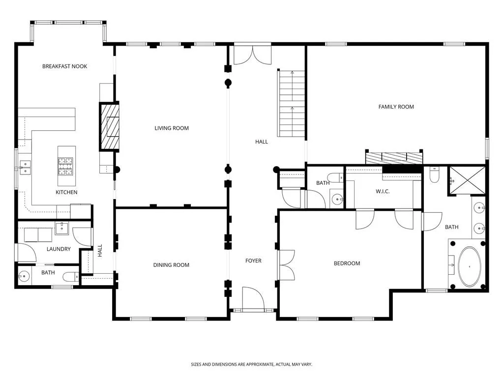 Main level floorplan
