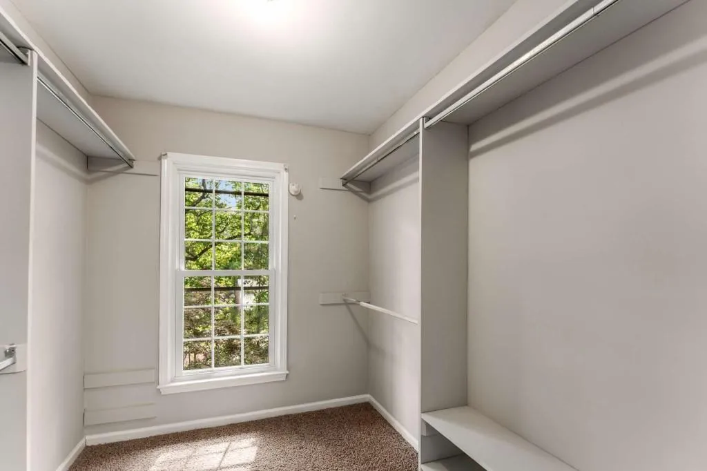 walk-in closet off primary bathroom