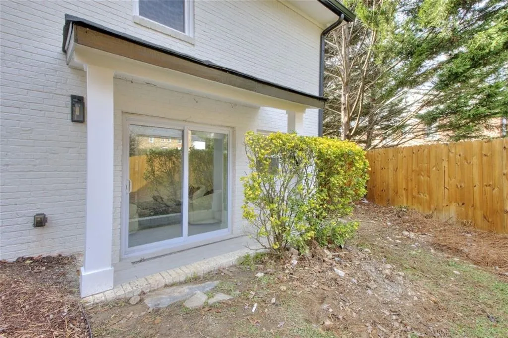 View of home's exterior with brick siding