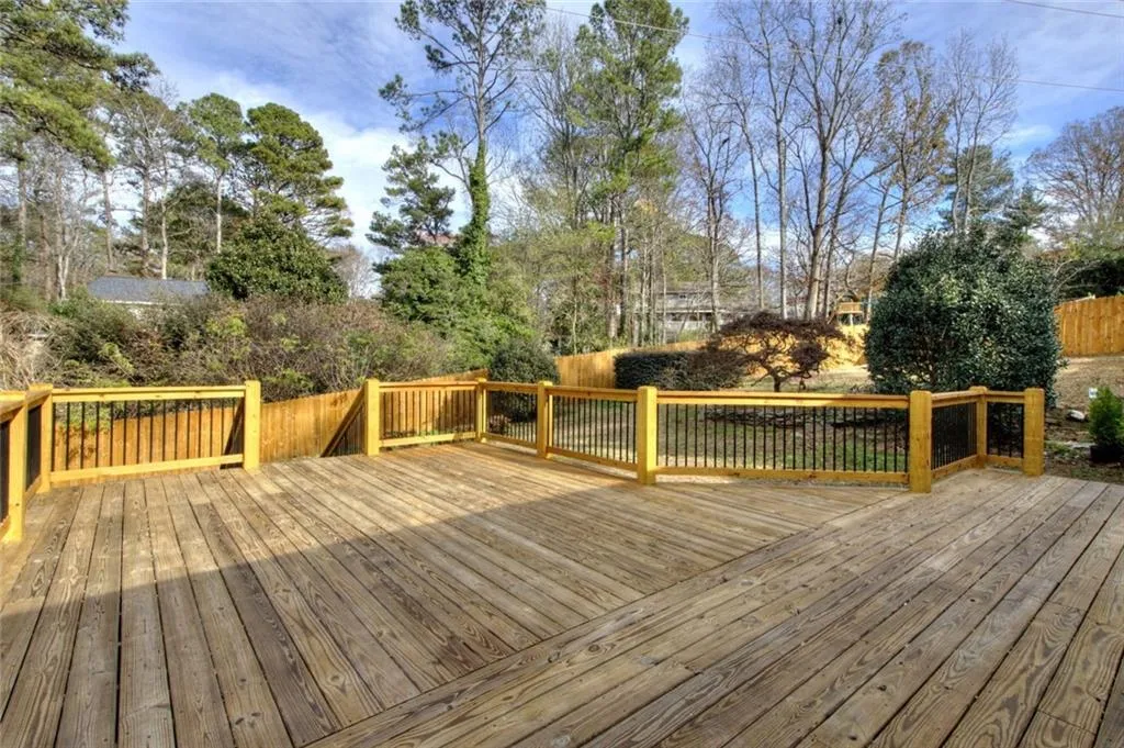 View of wooden terrace