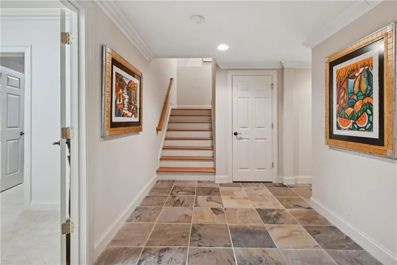 Stairs to terrace level