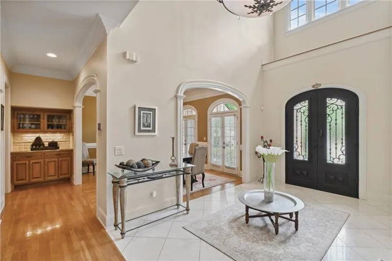 View of foyer, dining room and butler's pantry