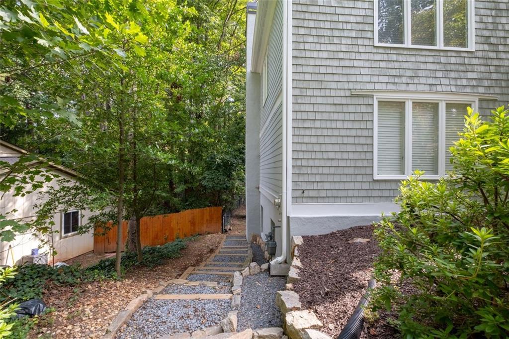 Terrace entry from front of home
