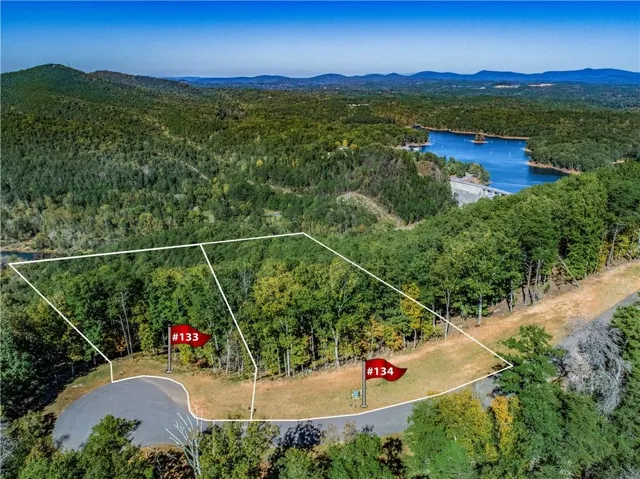 Lot 133 for sale on the left.