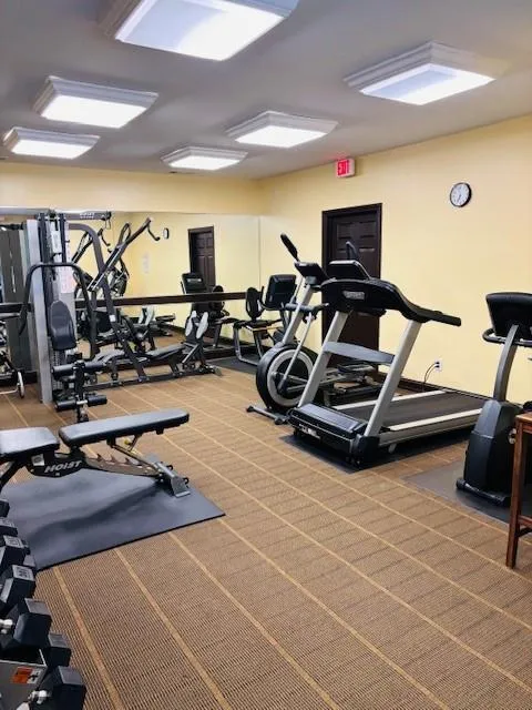 View of exercise room at clubhouse.