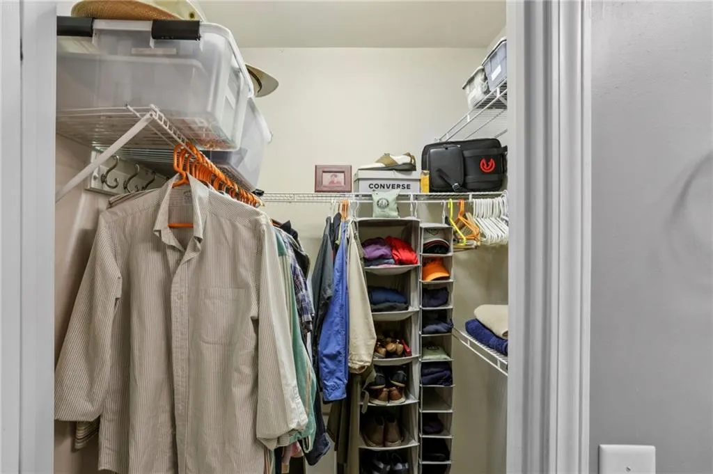 View of spacious closet