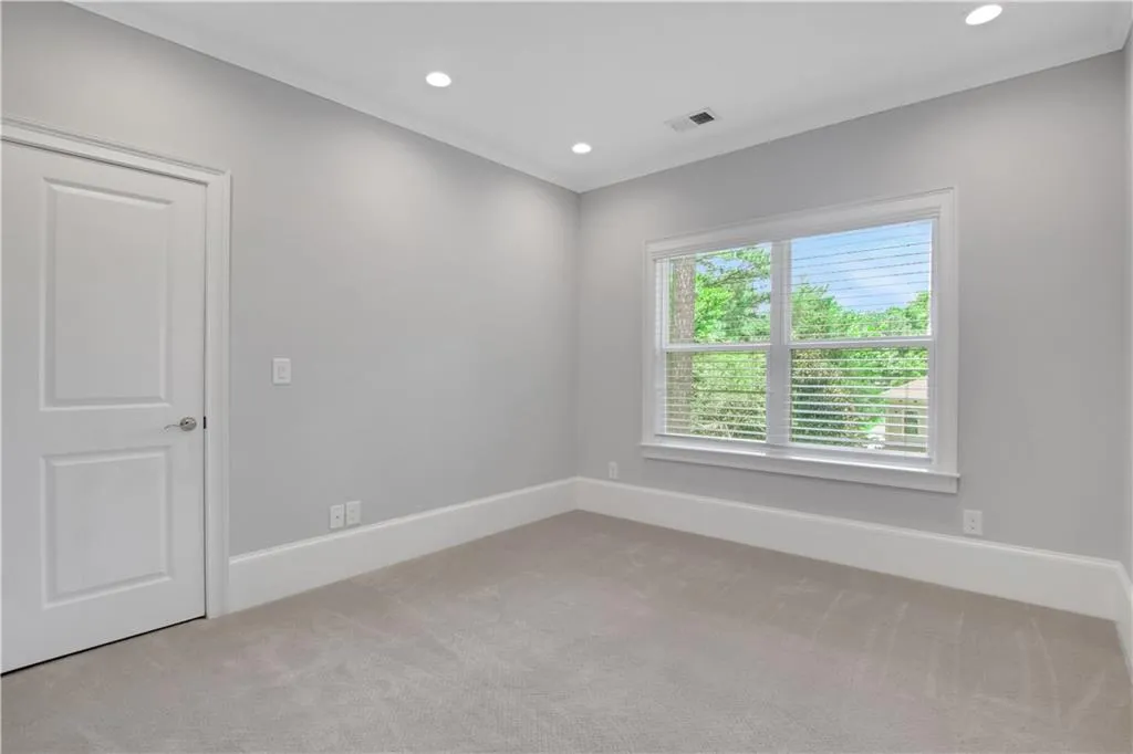 Upstairs bedroom with new carpet