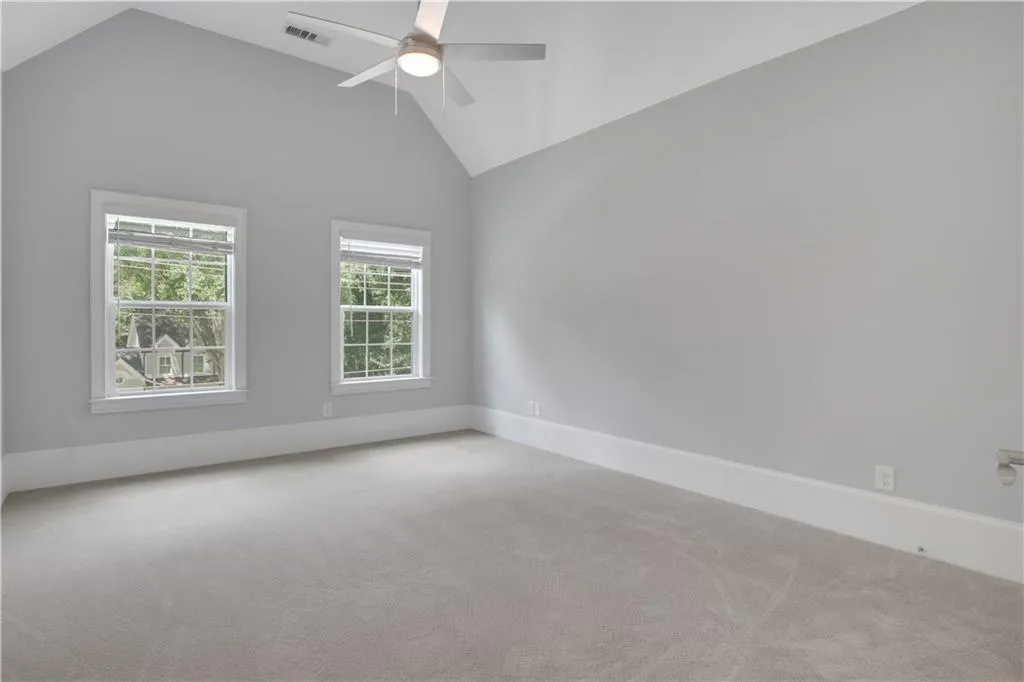 Upstairs bedroom with new carpet