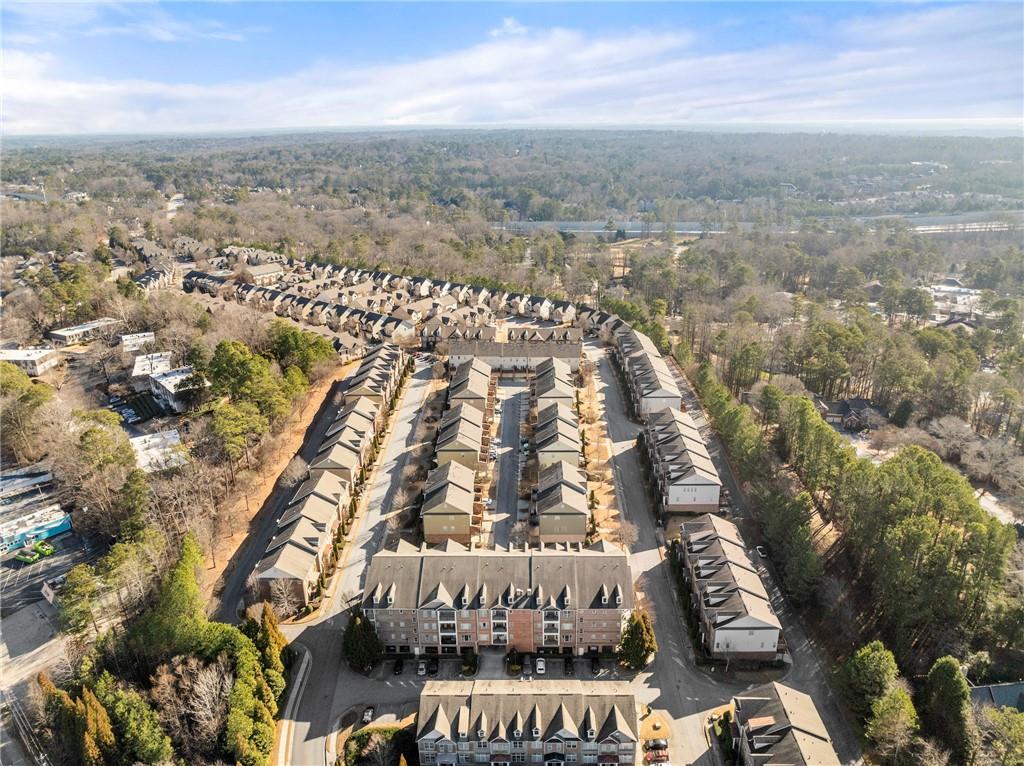 Aerial view of complex