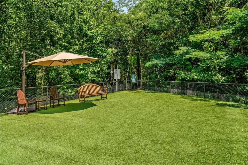 Community dog park for your furry friends. Check out this fabulous dog park with artificial turf grass. Not only will you make friends here, but so will Fido! Stop in at the Meeting House after some play time and pick up a dog treat!